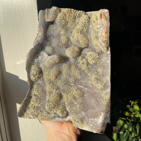 XL Amethyst Cut Base with Calcite