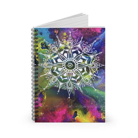 Cosmic Mandala Spiral Notebook