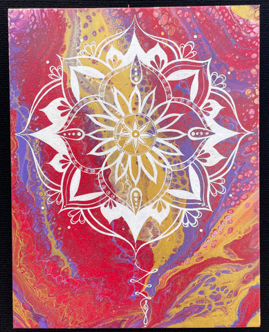 Golden Mandala Painting