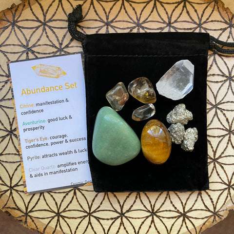 healing crystals for abundance money tumbled stones