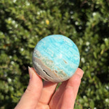 Blue Aragonite Sphere C