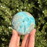 Blue Aragonite Sphere A