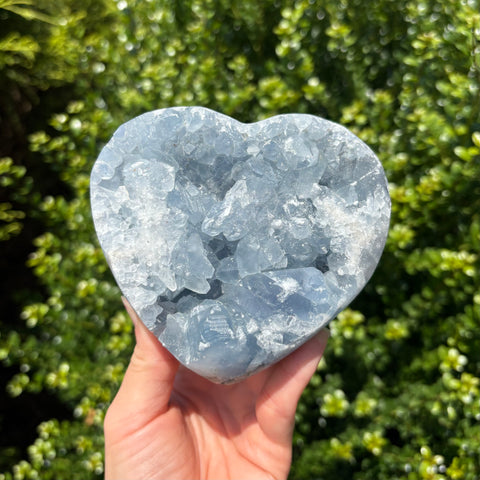 Celestite Geode Heart