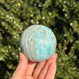 Blue Aragonite Sphere A