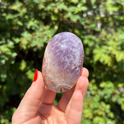 Amethyst Agate Palm Stone G