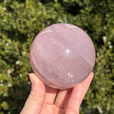 Shimmery Star Rose Quartz Sphere A
