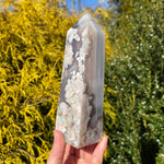 Chunky Flower Agate Tower
