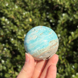 Blue Aragonite Sphere C