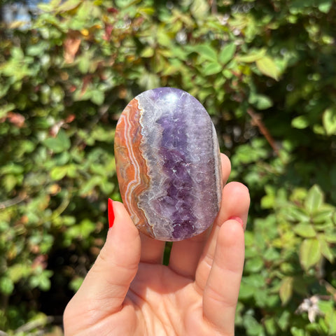 Amethyst Agate Palm Stone B