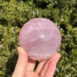 Shimmery Star Rose Quartz Sphere B