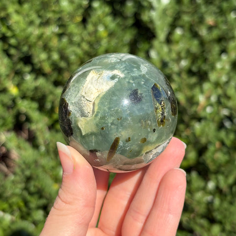 Prehnite w/ Epidote Sphere B