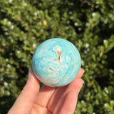Blue Aragonite Sphere C