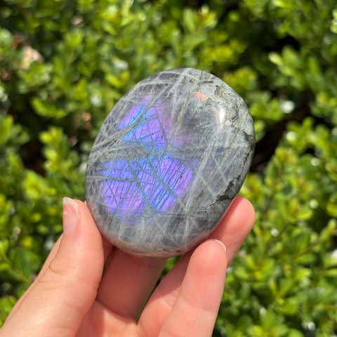 Rainbow Labradorite Palm Stone A