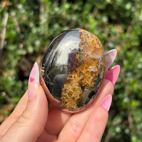 Golden Healer + Pyrite Palm Stone E