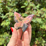 Rhodonite Butterfly Carving