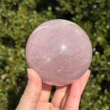 Shimmery Star Rose Quartz Sphere A