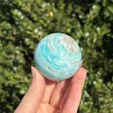 Blue Aragonite Sphere E
