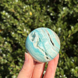 Blue Aragonite Sphere B