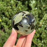 Prehnite w/ Epidote Sphere A