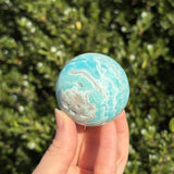 Blue Aragonite Sphere E