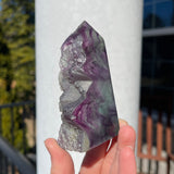 Rainbow Fluorite Tower H
