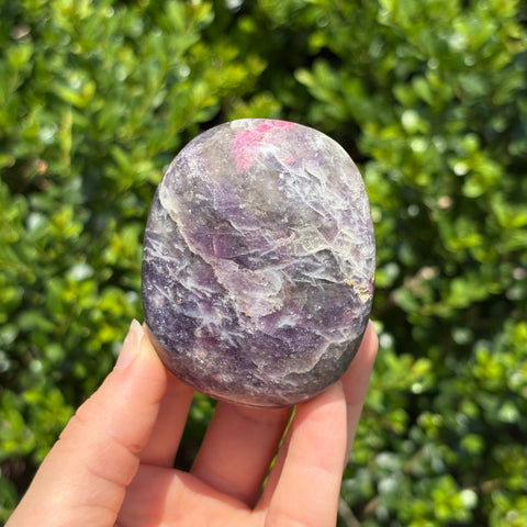 Unicorn Stone Lepidolite Palm Stone C