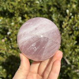 Shimmery Rose Quartz Sphere E