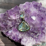 Labradorite & Abalone Pendant