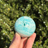 Blue Aragonite Sphere D