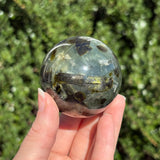Prehnite w/ Epidote Sphere C