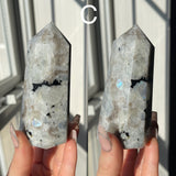 Flashy Rainbow Moonstone Towers