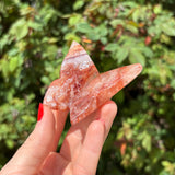 Fire Quartz Butterfly Carving