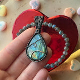 Labradorite Pendant & Bracelet Set
