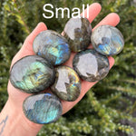 Flashy Labradorite Palm Stones