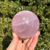 Shimmery Star Rose Quartz Sphere B