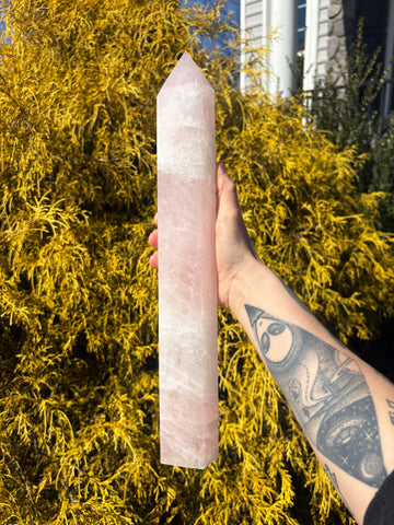 XL 4lb Rose Quartz Tower