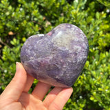 Unicorn Stone Lepidolite Heart B