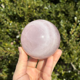 Shimmery Rose Quartz Sphere E