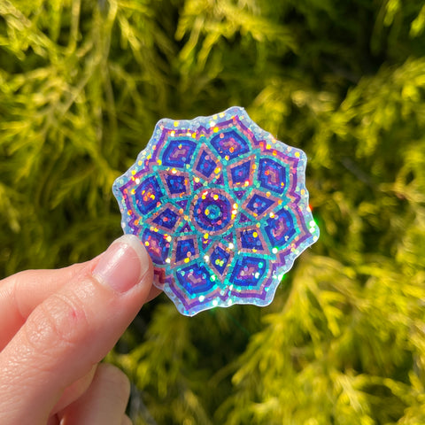Glitter Mandala Sticker