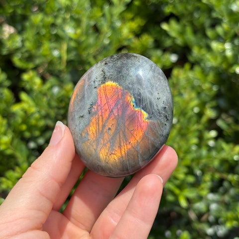 Rainbow Labradorite Palm Stone C