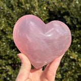 XL Shimmery Star Rose Quartz Heart B