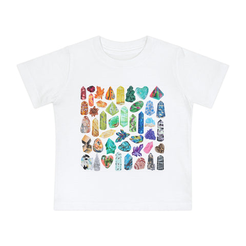 Assorted Crystals Baby Short Sleeve T-Shirt