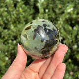 Prehnite w/ Epidote Sphere A