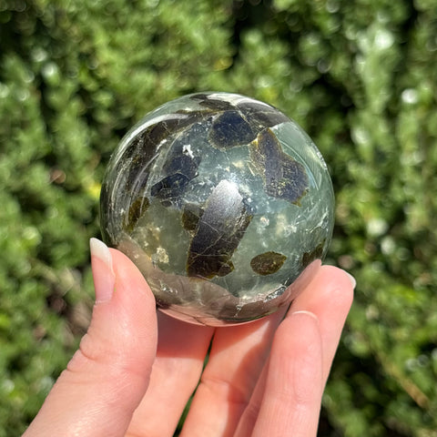 Prehnite w/ Epidote Sphere C
