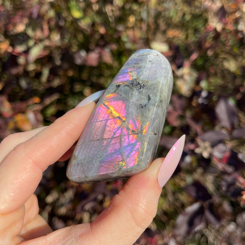 Mini Pink Labradorite Freeform C