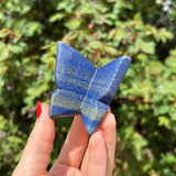 Lapis Lazuli Butterfly Carving
