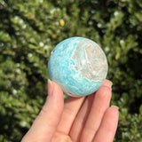 Blue Aragonite Sphere E
