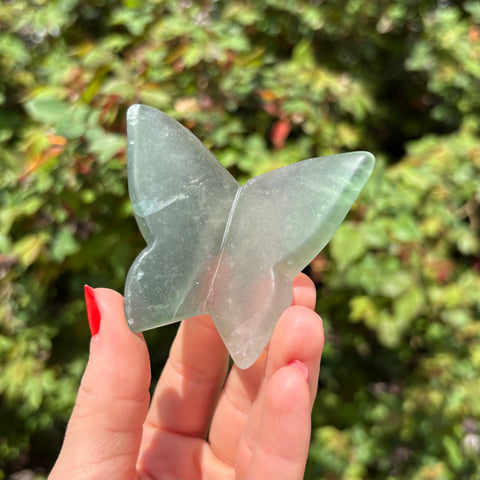 Fluorite Butterfly Carving A