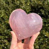 XL Shimmery Star Rose Quartz Heart B