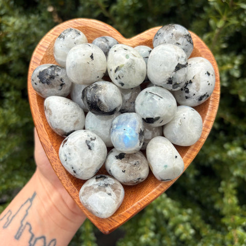Rainbow Moonstone Tumbled Stones
